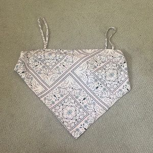 Princess Polly Pink Bandana Tie Top